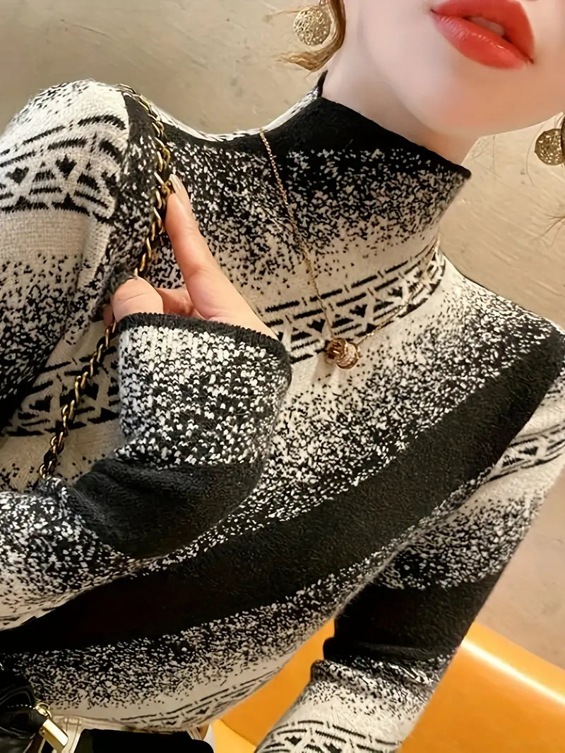 Mayla - elegant striped knit sweater