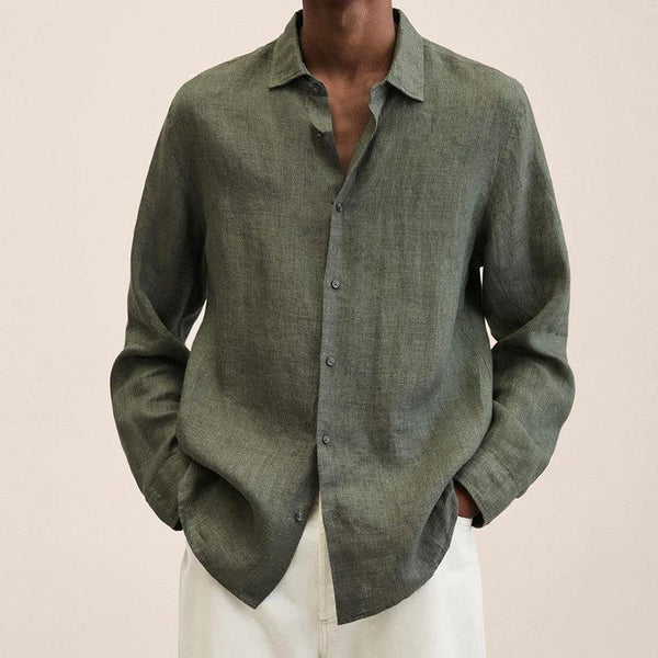 Randy – long sleeve linen shirts for men