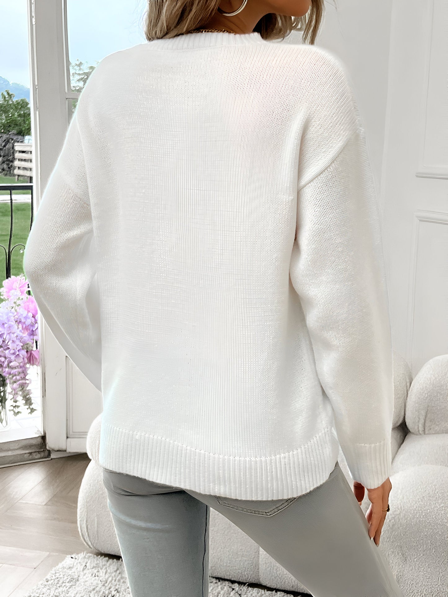 Livia - american flag crew neck sweater