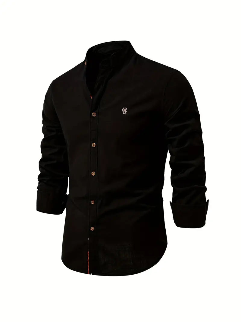 Max - men's linen shirt with button closure
