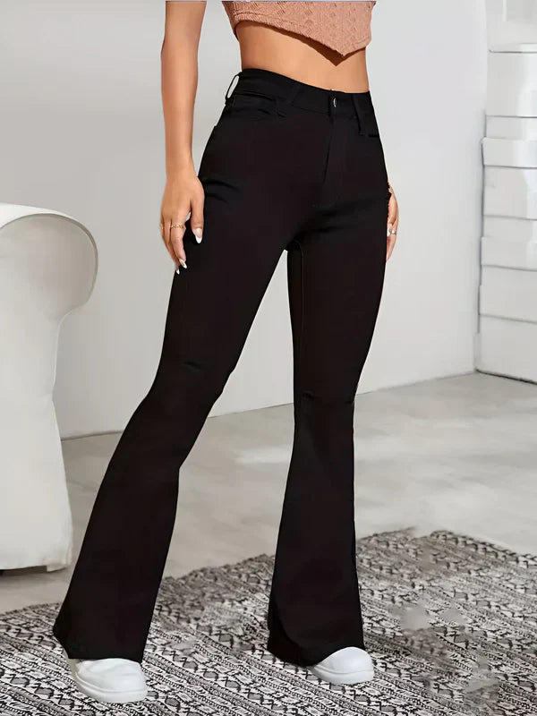 Camila -high waist flare stretch mustache jeans