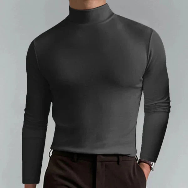 Oliver - long sleeve turtleneck sweater with slim fit