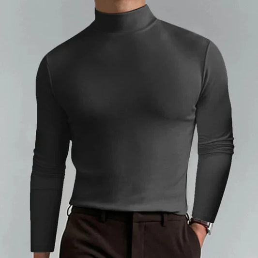 Oliver - long sleeve turtleneck sweater with slim fit