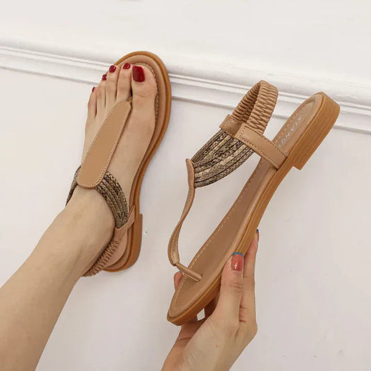 Alinee - women's braided strap sandals - Elegant