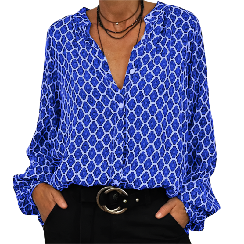 Beata - elegant women's v-neck blouse