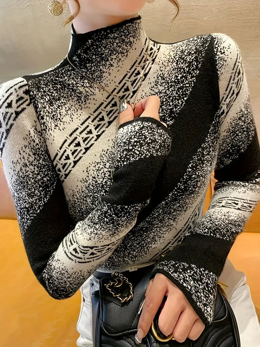 Mayla - elegant striped knit sweater