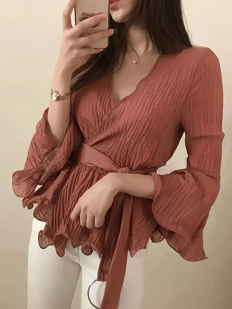 Ohna - chic wrap blouse