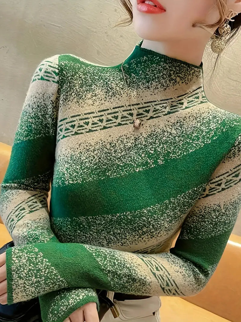 Mayla - elegant striped knit sweater