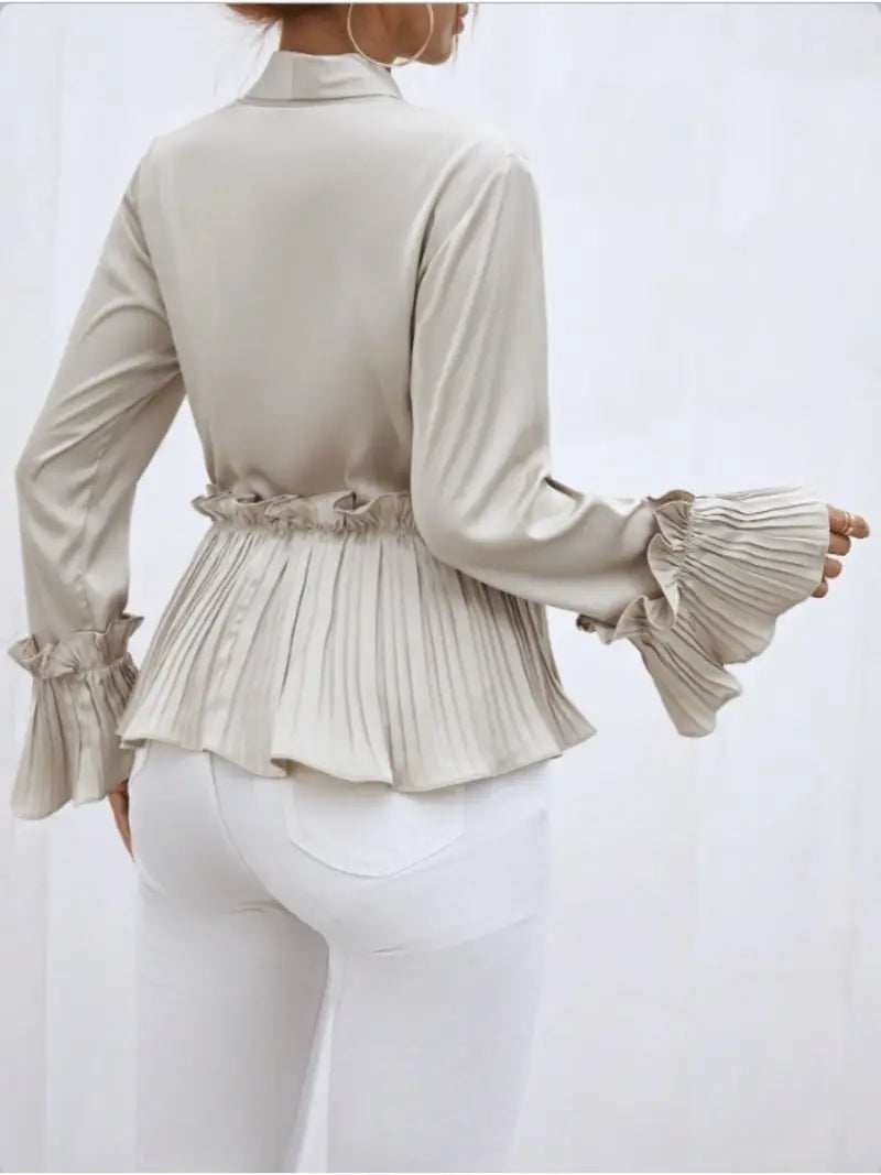 Clea - elegant satin blouse