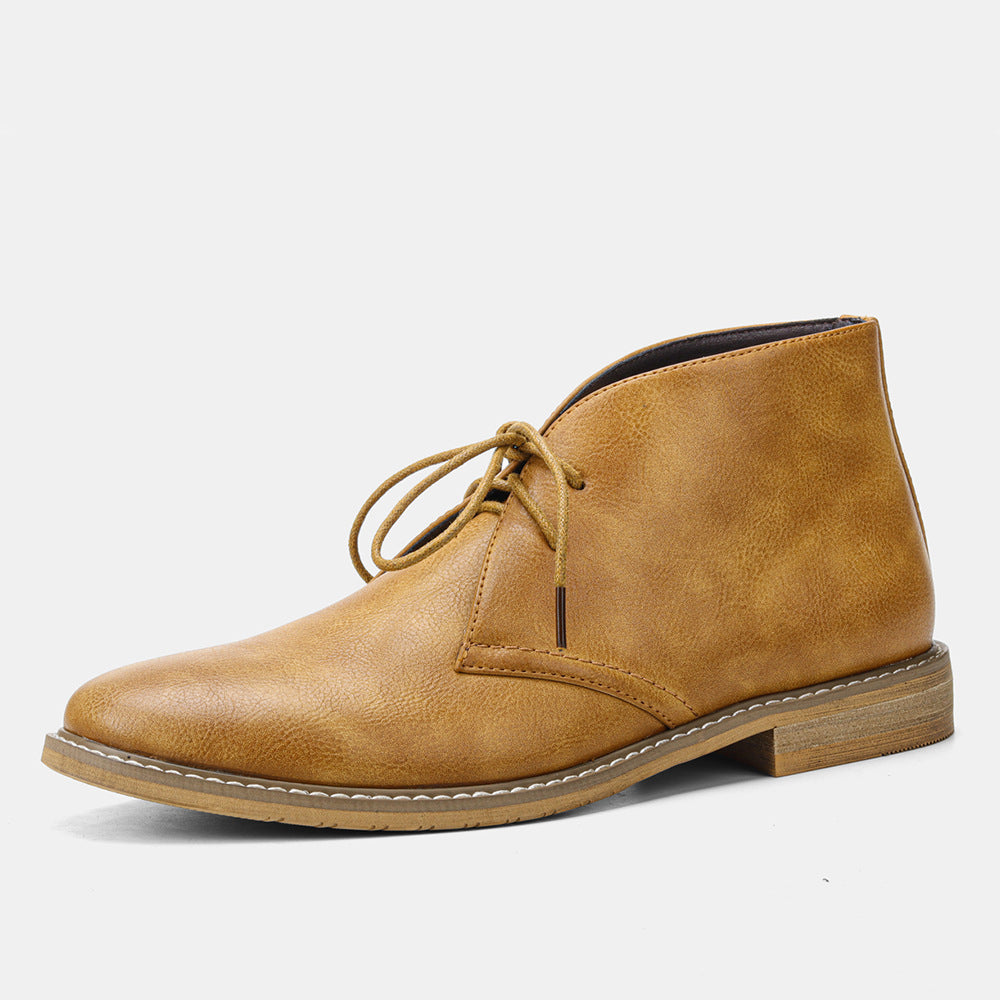 Classic desert boots for men in vintage style