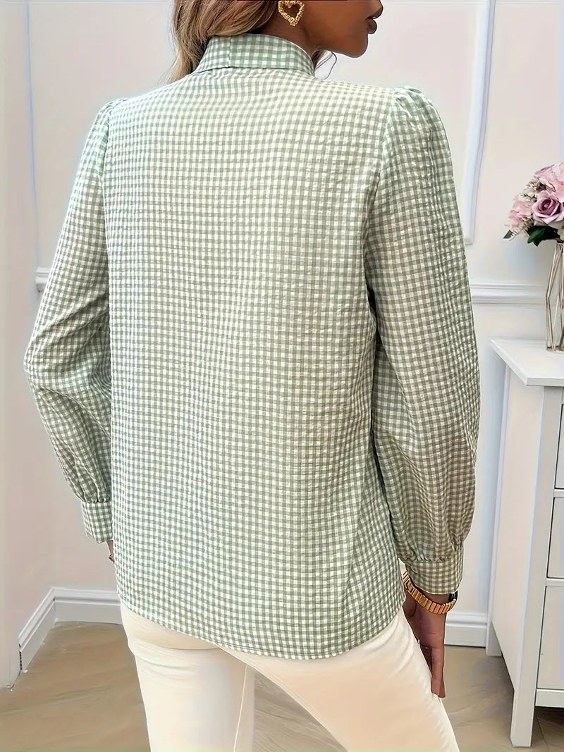 Liv - cotton blouse with bow