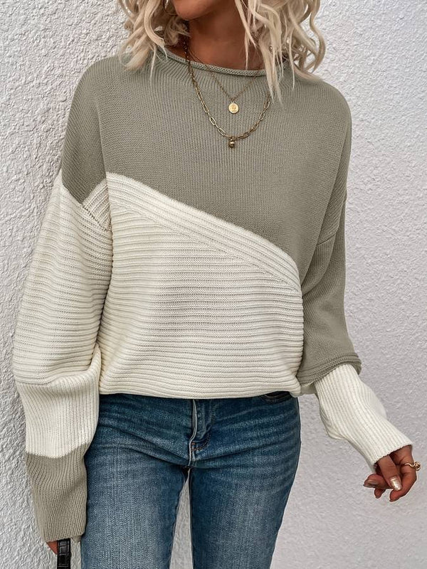 Heather - color block sweater