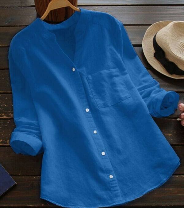 Dana - lightweight linen shirt for women in summer style