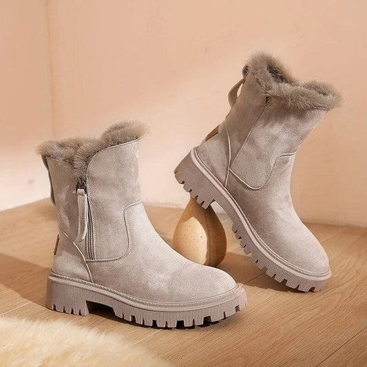 Federica - warm fleece boots with cotton lining