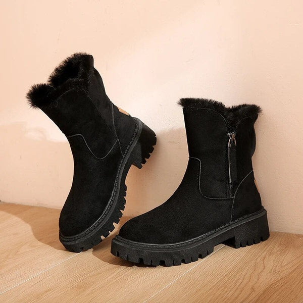 Federica - warm fleece boots with cotton lining