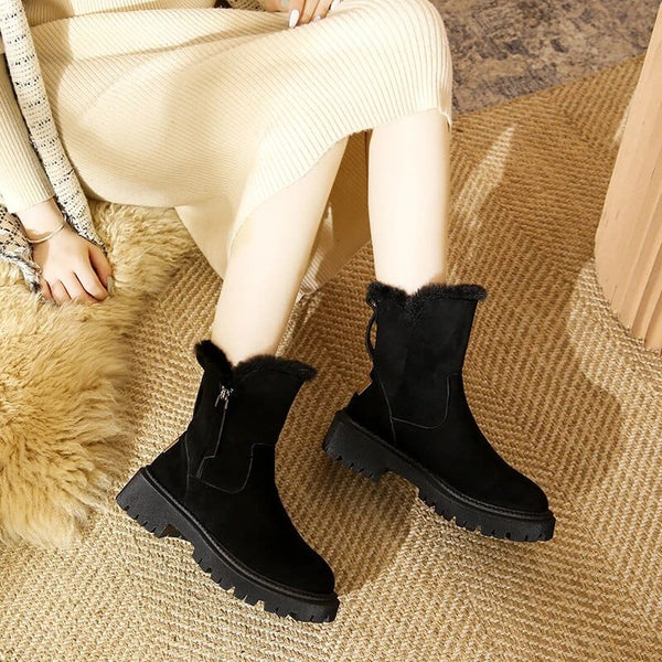 Federica - warm fleece boots with cotton lining