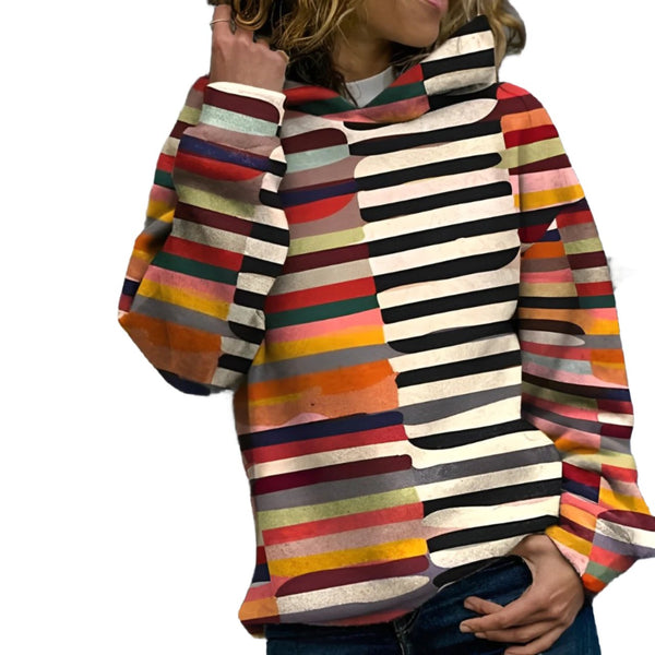 Reina - colorful hoodie with pattern