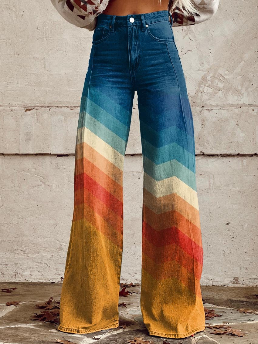 Wide - patterned pants