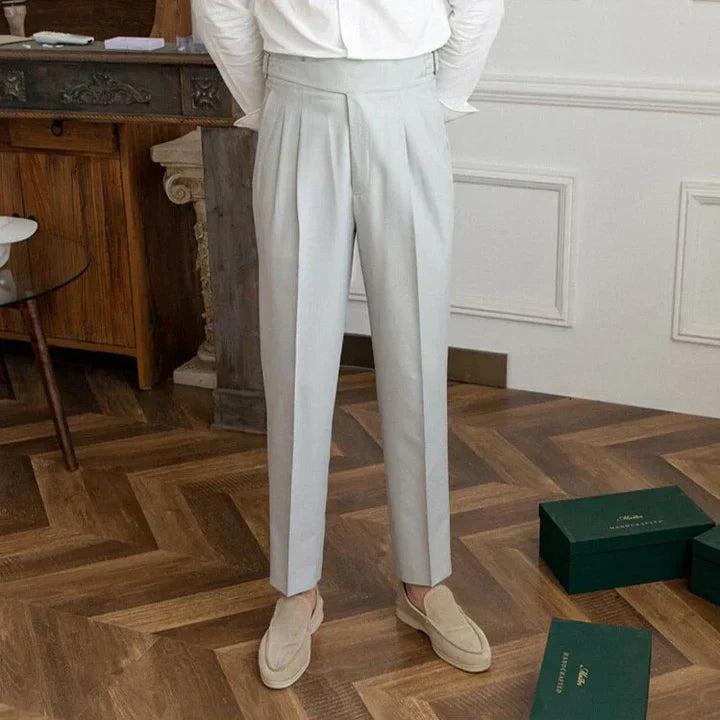 Romeo - classic trousers with buckles