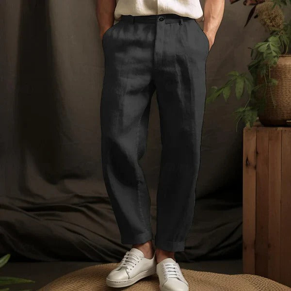 Men's lightweight linen trousers - Klaus
