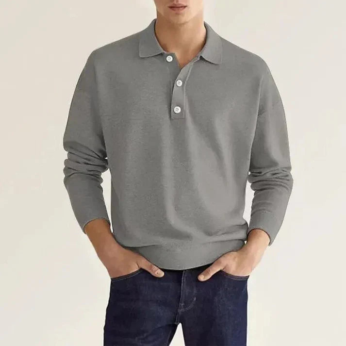Elias - polo shirt long sleeves