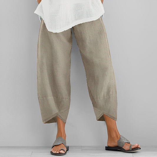 Casual linen pants for women- Judit