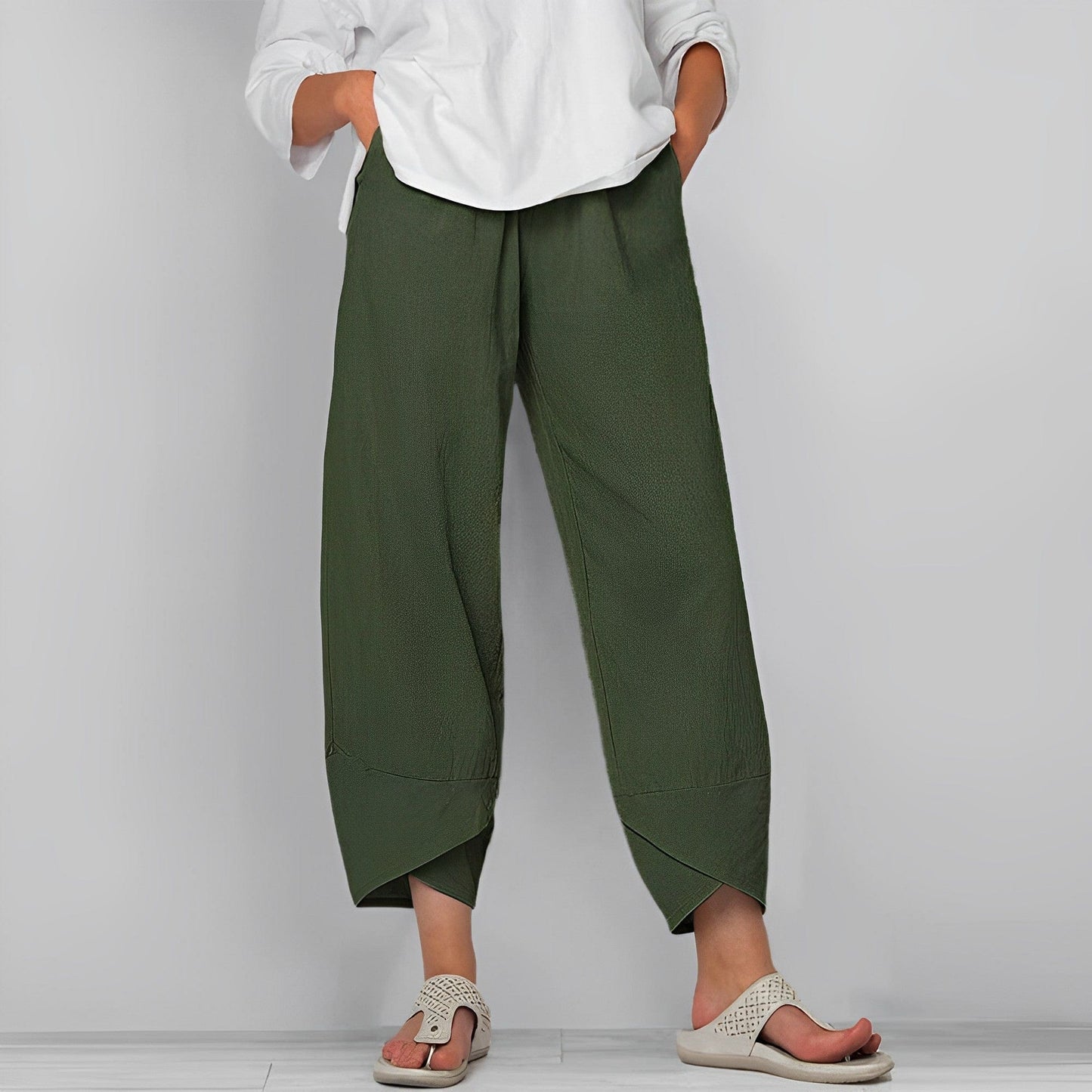 Casual linen pants for women- Judit