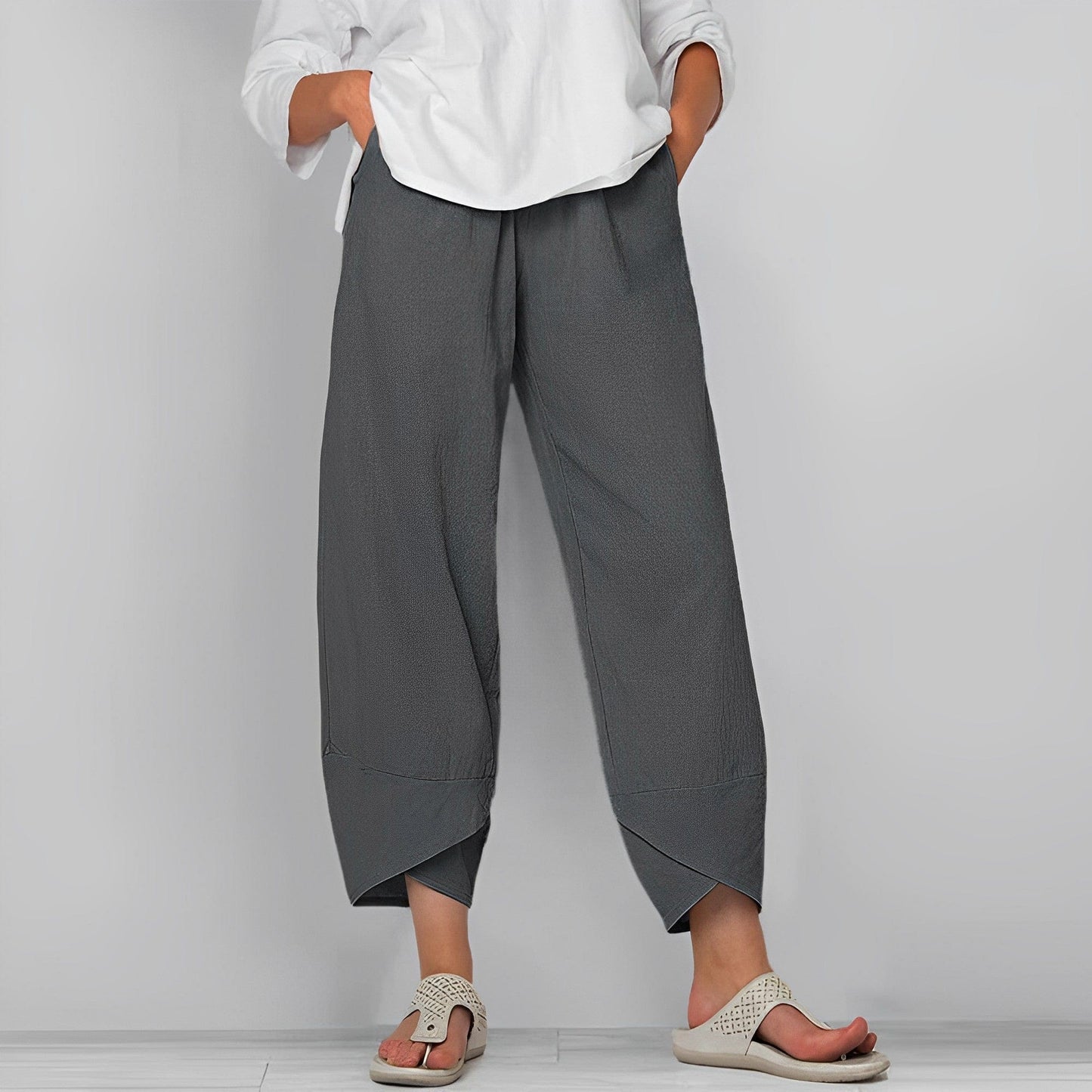 Casual linen pants for women- Judit