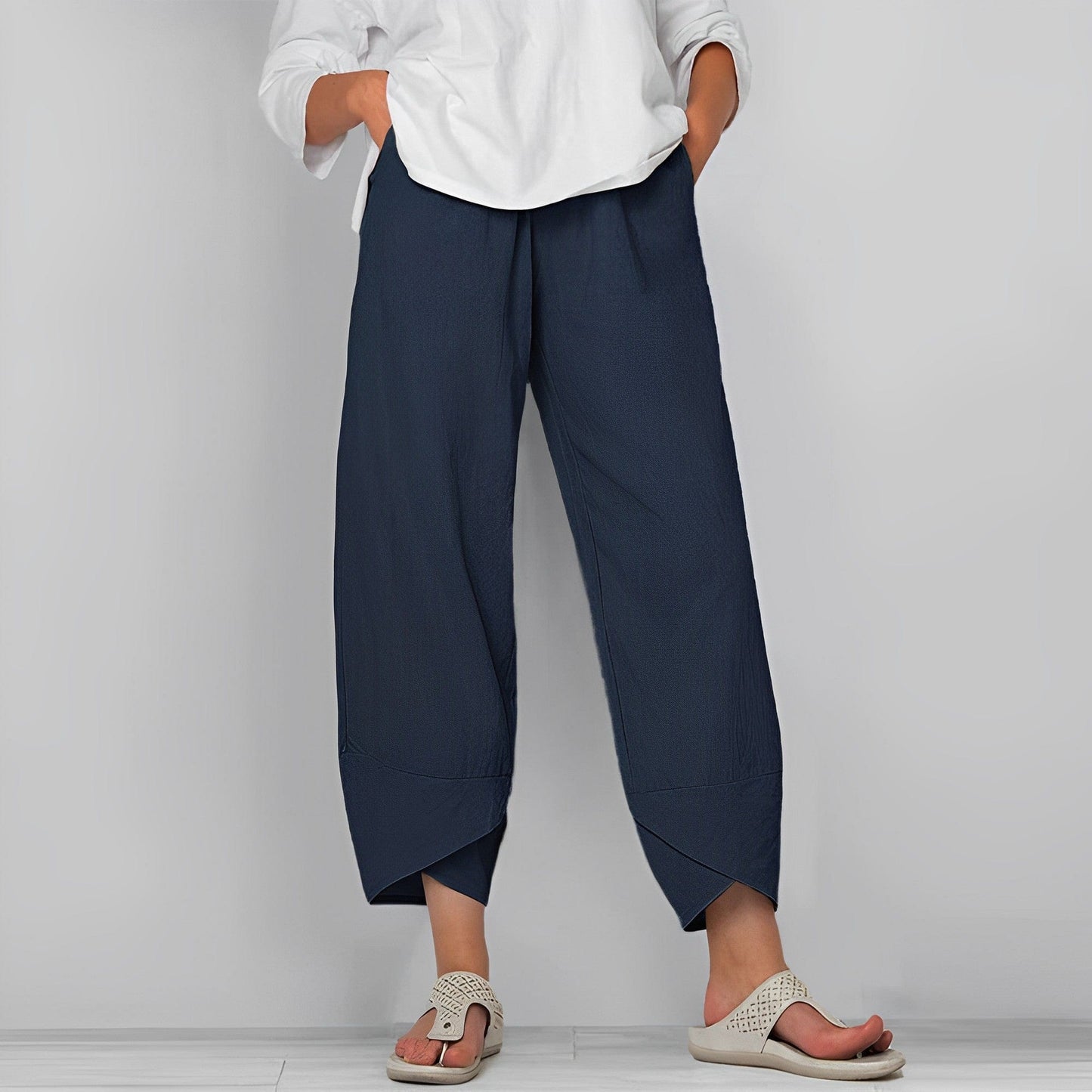 Casual linen pants for women- Judit