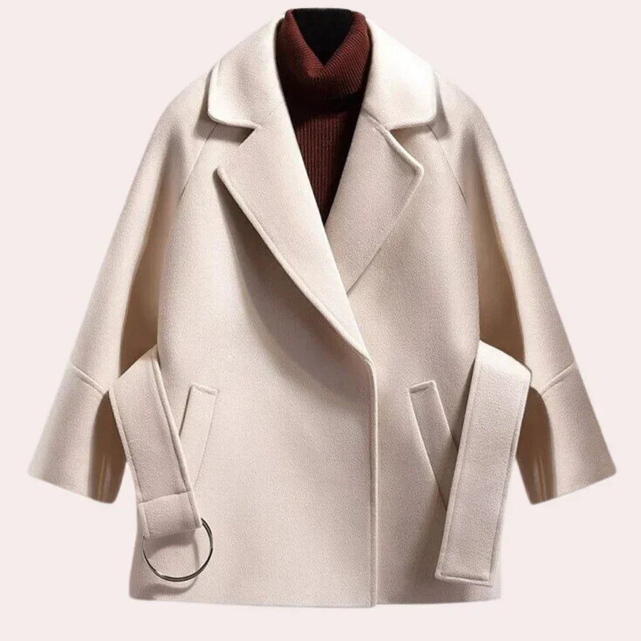 Delaney - stylish jacket with fashionable belt for women