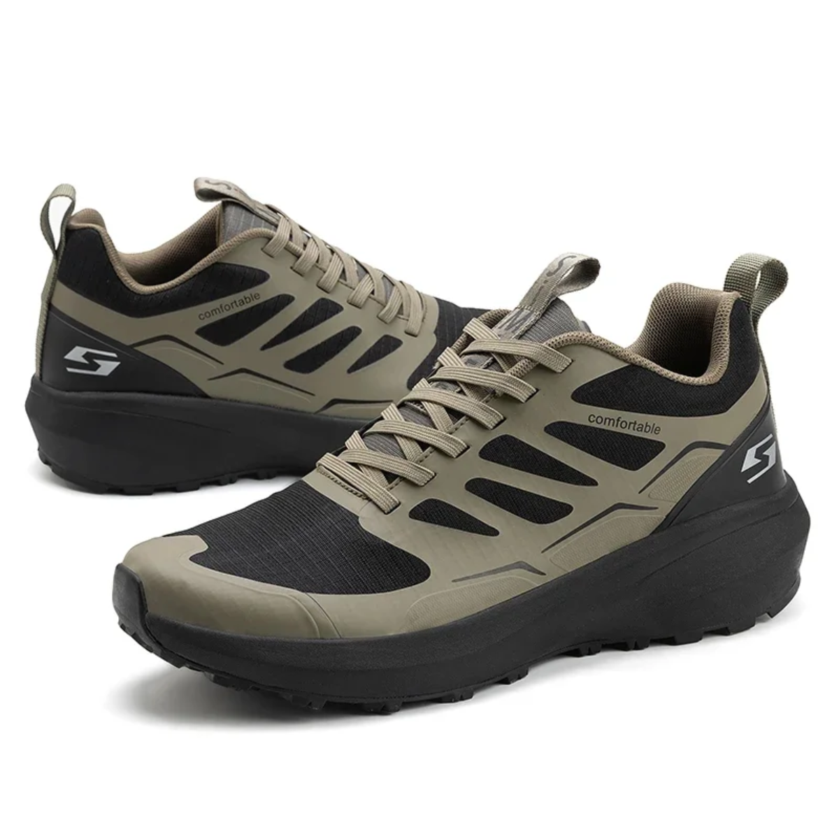 Comfortable walking shoes for men with arch supports