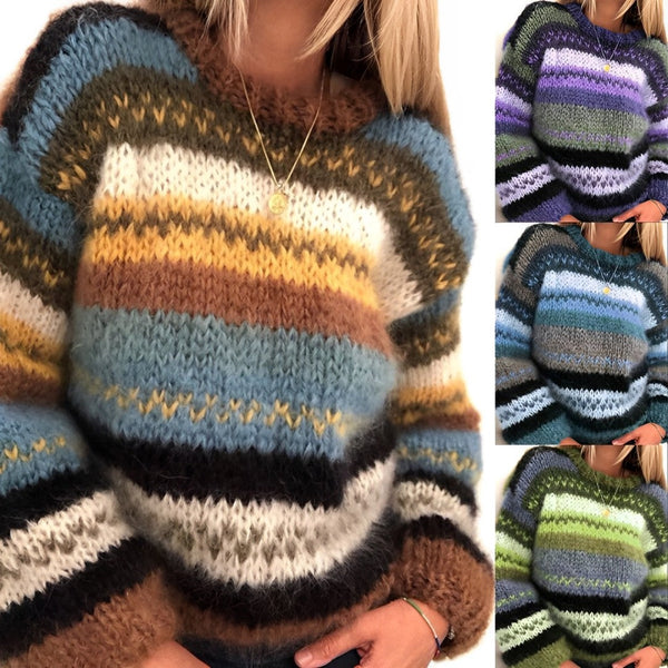 Farah - rainbow sweater with long sleeves