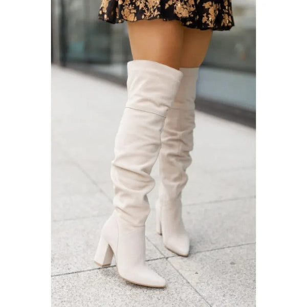 Celeste - over-the-knee boots with high heels