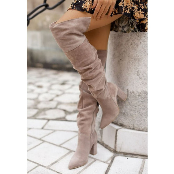 Celeste - over-the-knee boots with high heels