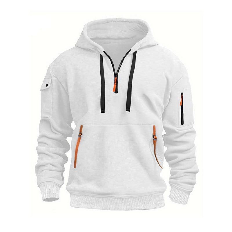 Multifunctional zip-up hoodie for men