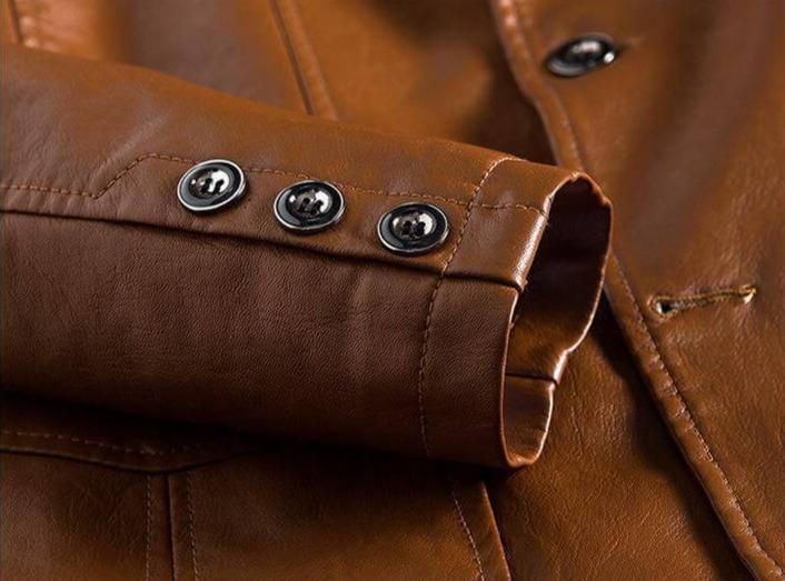 Men's leather blazer jacket - style and comfort combined