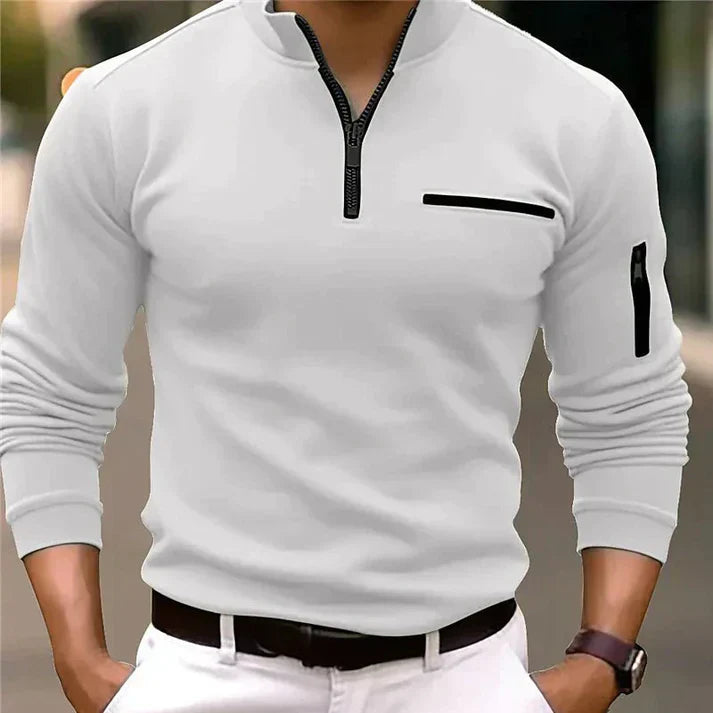 Arkin - Men's quarter zip polo shirt!