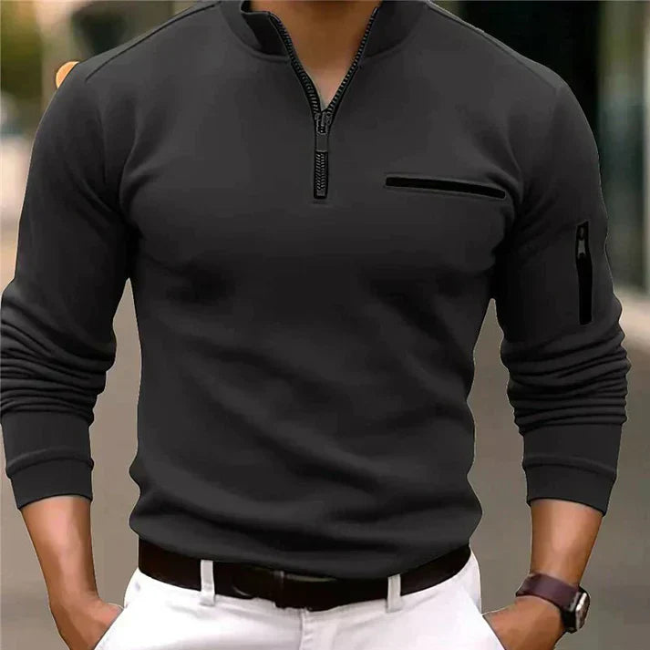 Arkin - Men's quarter zip polo shirt!