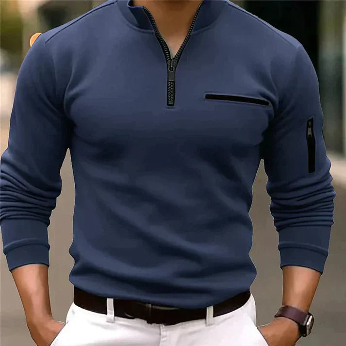 Arkin - Men's quarter zip polo shirt!
