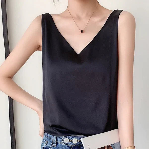 Talia - silky, elegant and airy tank top for women