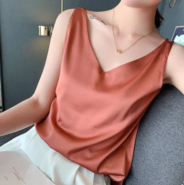 Talia - silky, elegant and airy tank top for women