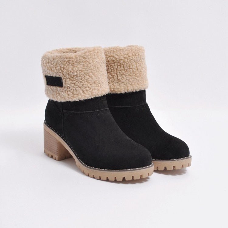 Meredith - winter boots with block heel