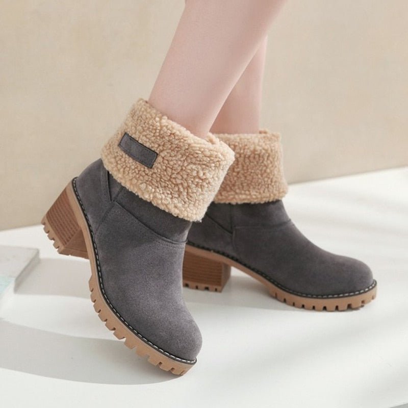 Meredith - winter boots with block heel