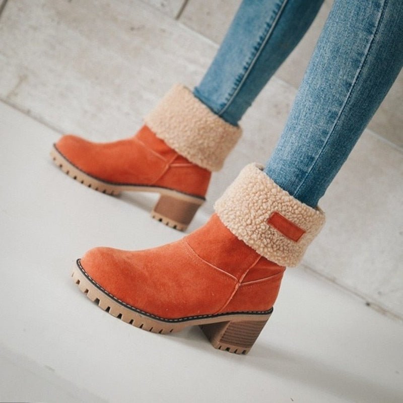 Meredith - winter boots with block heel