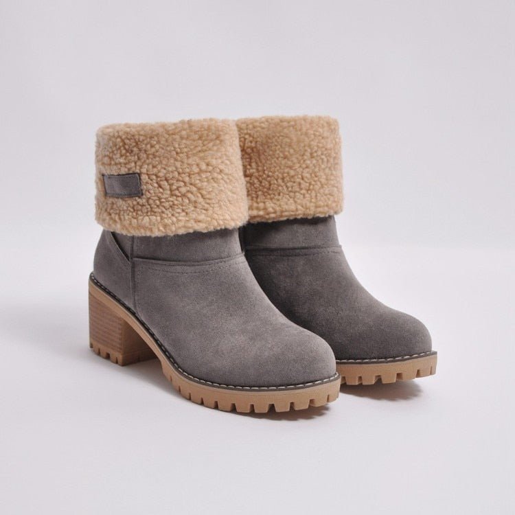 Meredith - winter boots with block heel
