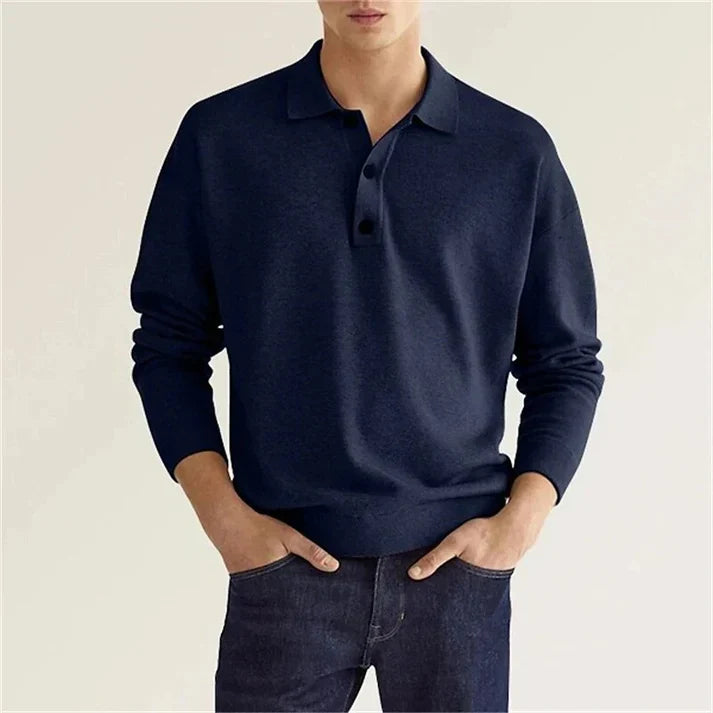 Elias - polo shirt long sleeves