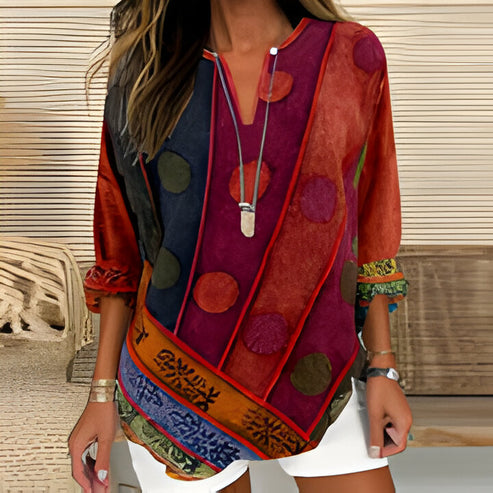 Manon - long sleeves with v-neck