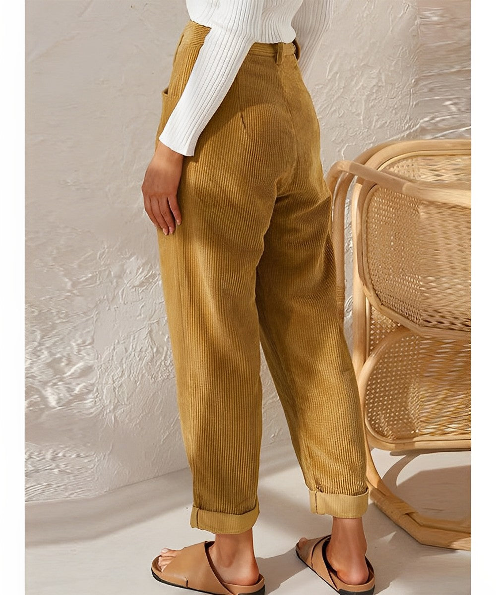 Ingrid - fashionable corduroy pants