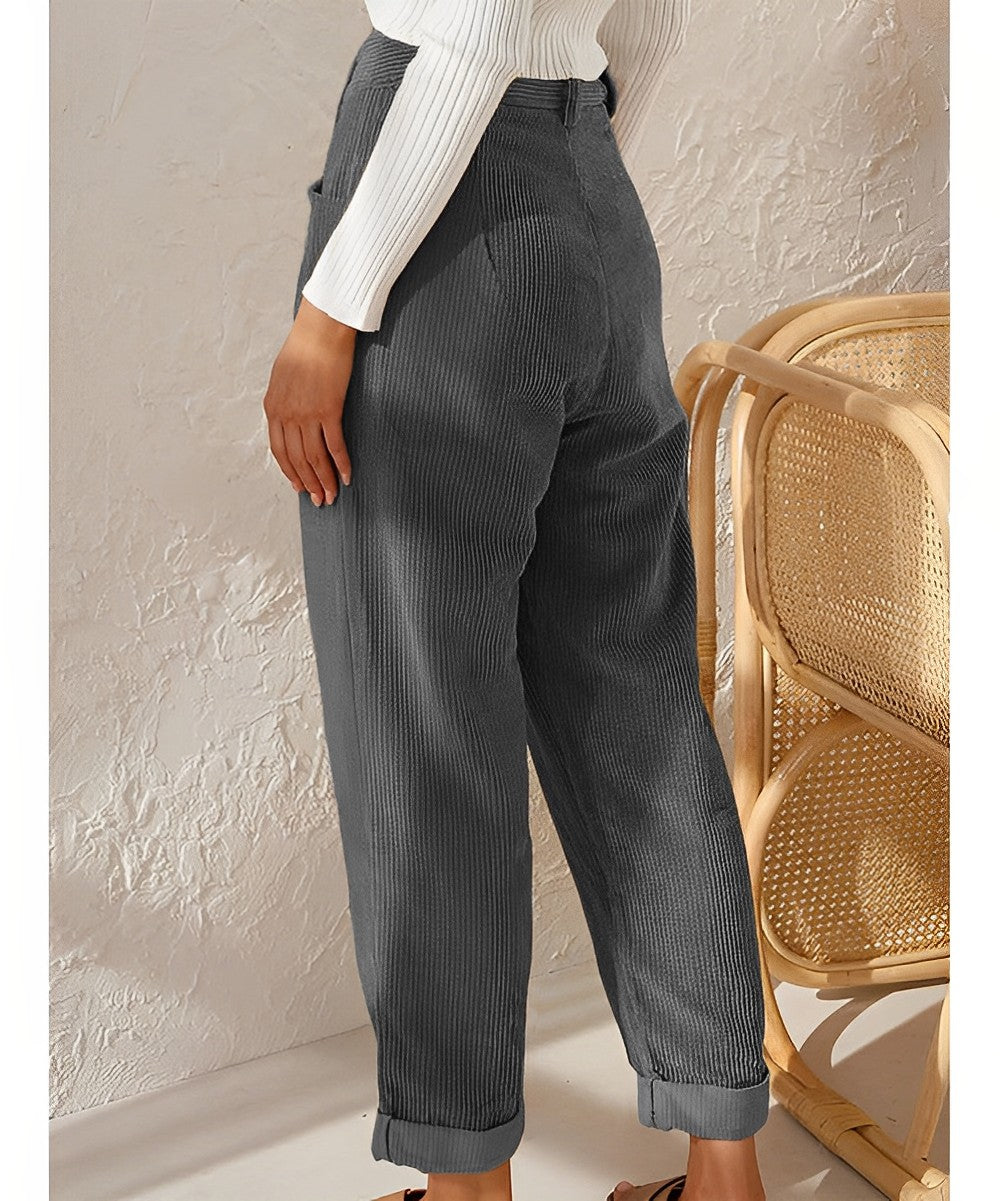 Ingrid - fashionable corduroy pants